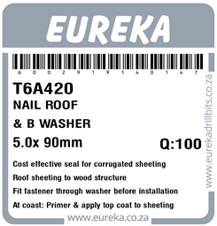 T6A420 - Roof Nail & Bonded Washer -T6A420_Label_T
